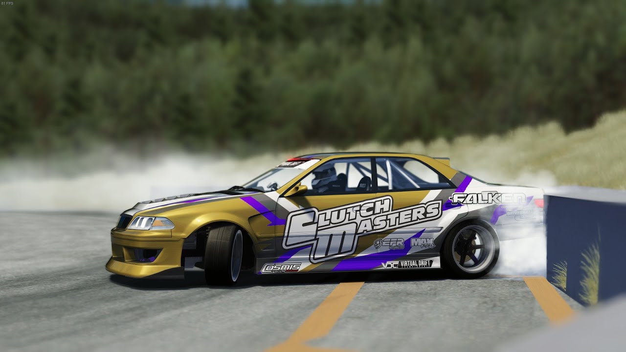 VDC Toyota Mark 2 JZX100 on Tsujigiri Sekia Hills 2021 | 2 Point Of View | Assetto Corsa Drifting