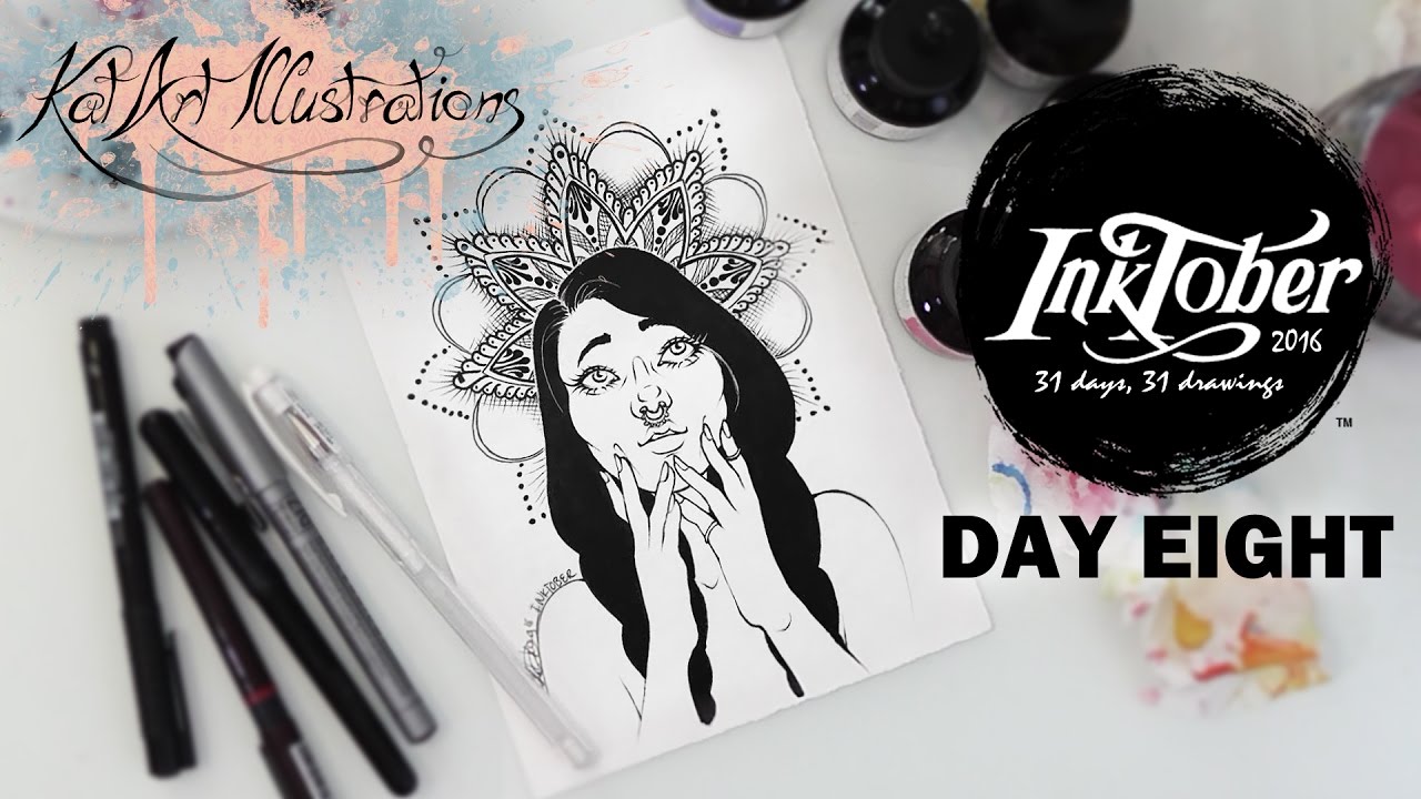 INKTOBER Challenge 2016 - Day Eight: KatArt Illustrations