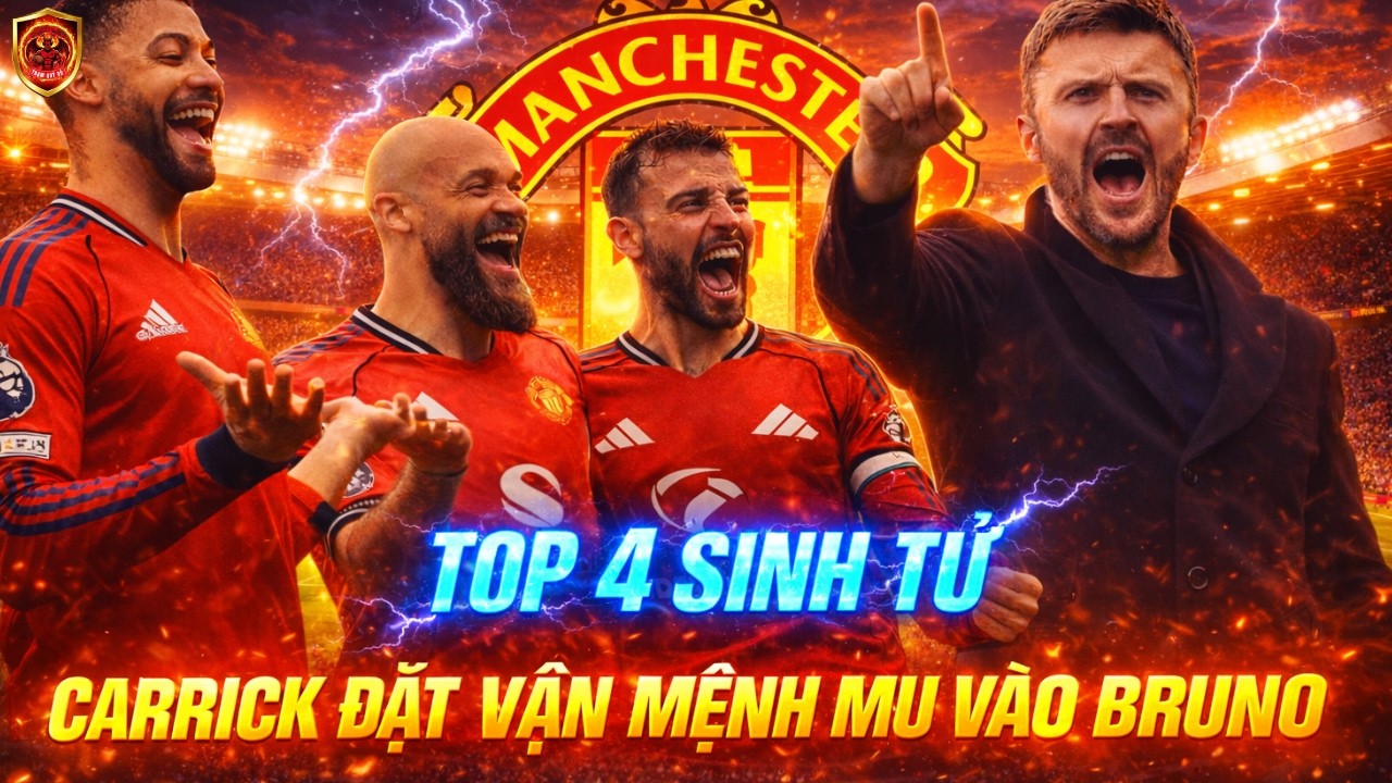 Top 4 Sinh Tử: Carrick Đặt Vận Mệnh Man United Vào Bruno #manunited