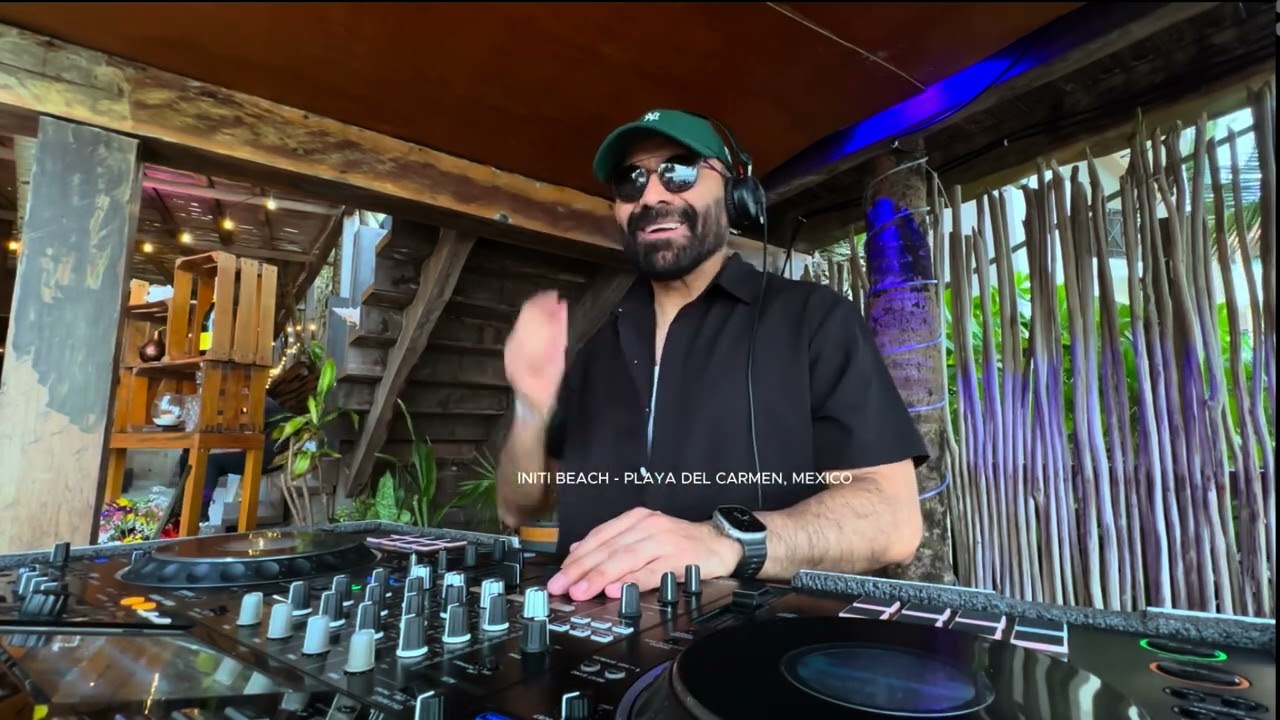 Afro House, Organic House, Deep House, Amapiano - Oscar V @ INITI BEACH, Playa del Carmen, Mexico