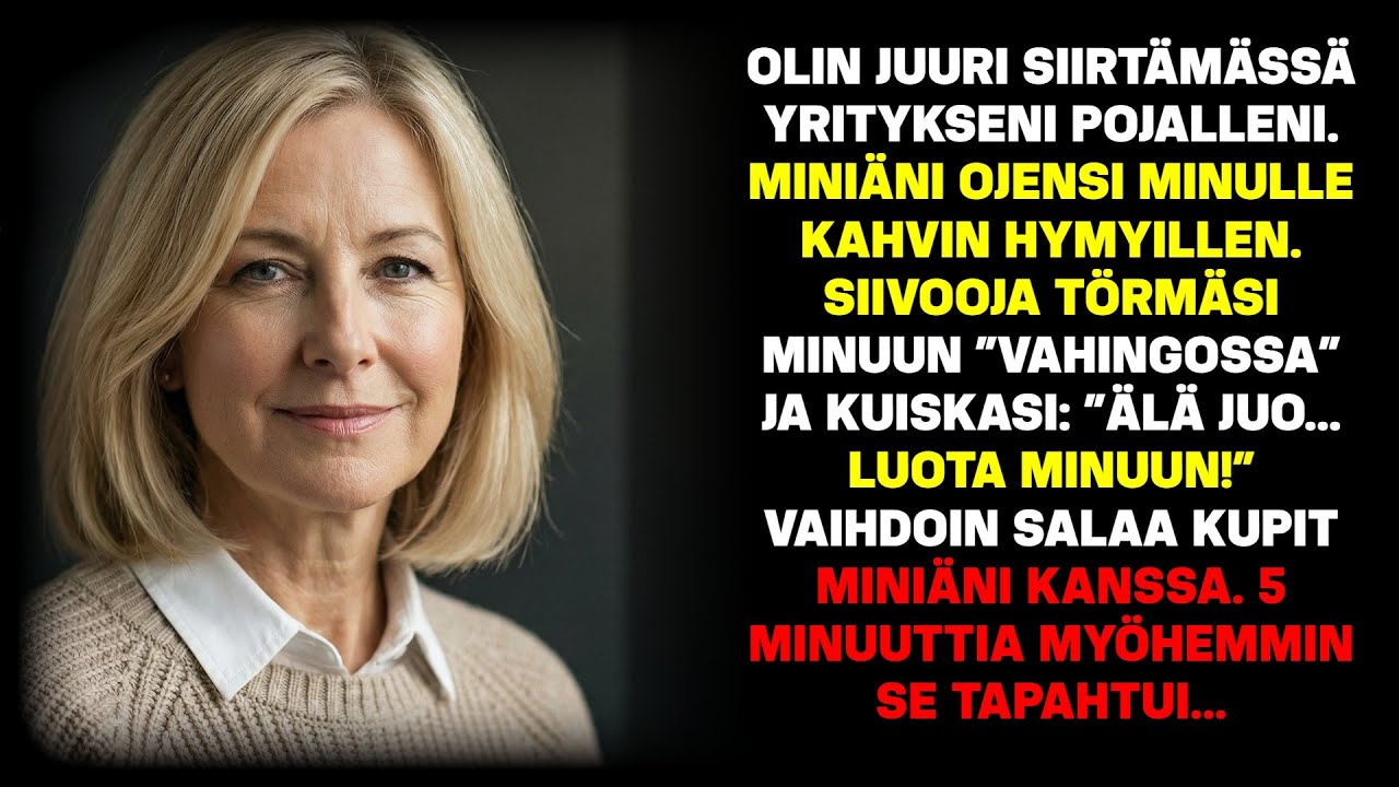 Miniä antoi kahvia – siivooja läikytti sen. Se pelasti henkeni.
