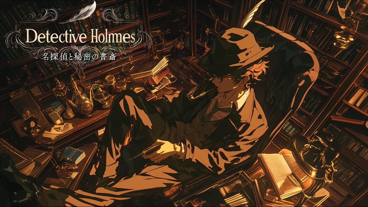【異世界ゴシック系音楽】「名探偵と秘密の書斎-detective Holmes and secret office-」探偵ホームズの書斎で未解決事件に挑む1時間の旅