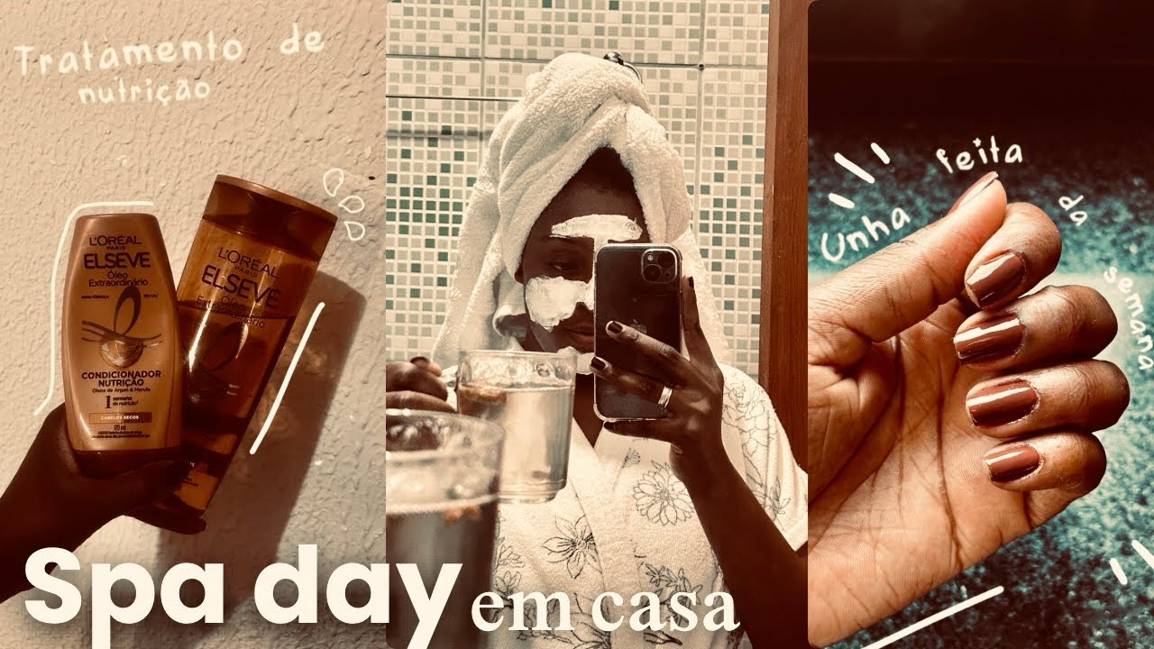 SELF CARE VIBES  | spa day em casa, cabelo, skincare & unhas ☕️