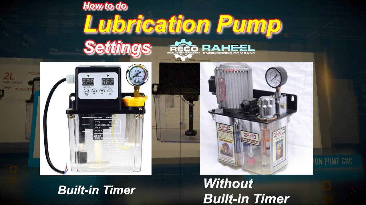 Learn How to do CNC Automatic lubrication Pump Parameter Settings 990TDc Controller by Reco