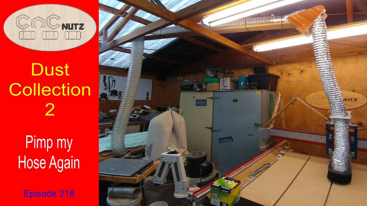Dust Collector Hose Support 2- CNCnutz Episode 218