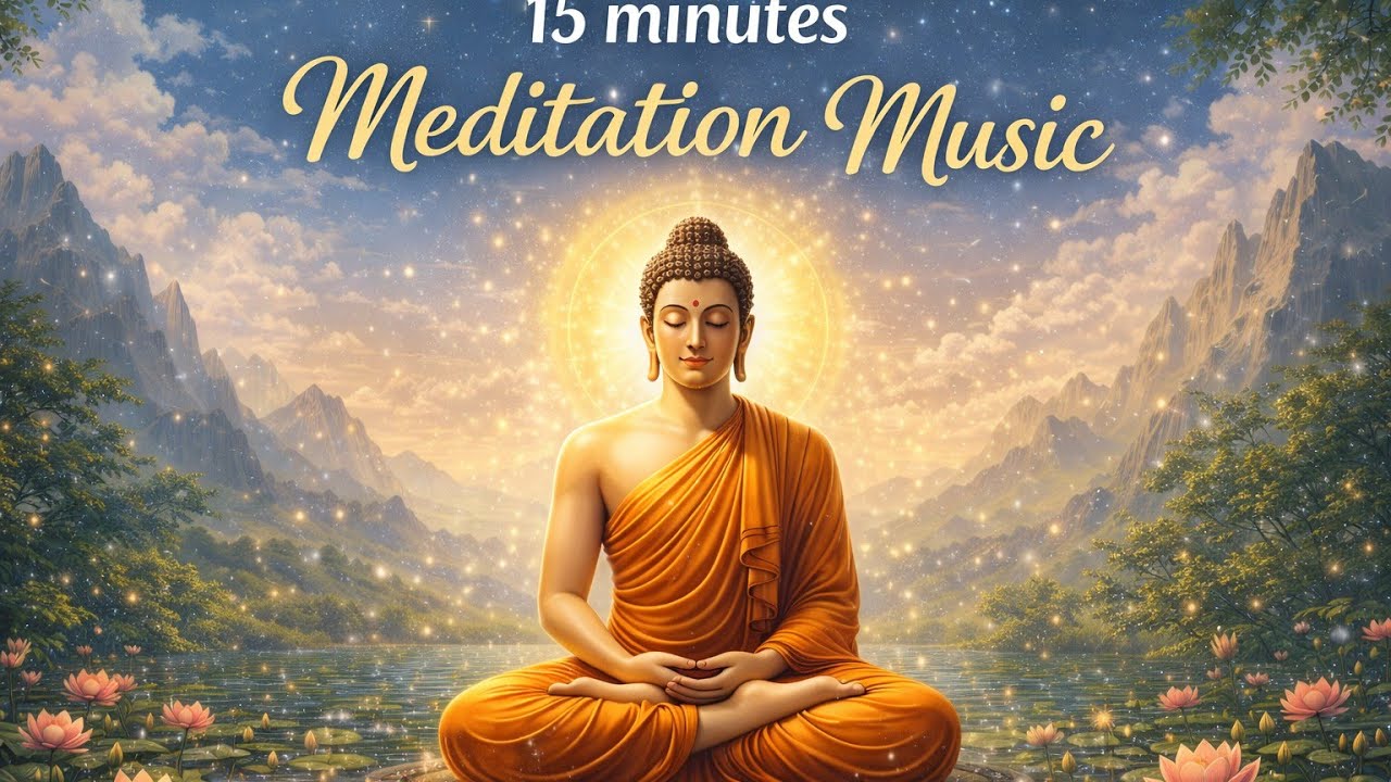 15 Minute Deep Meditation Music for Positive Energy, Relax mind body, Inner Peace -02 ☘️