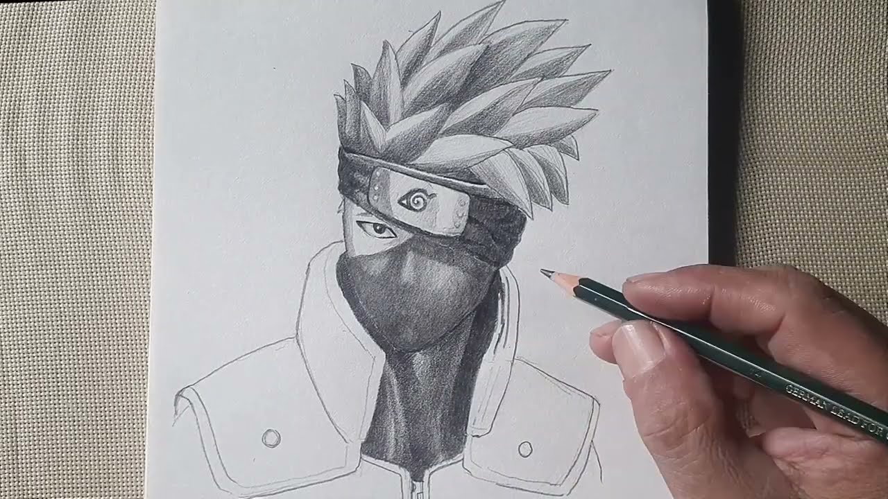 How to Draw Kakashi - Naruto Art