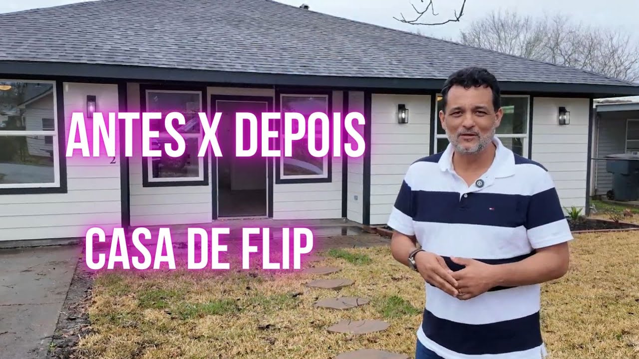 Antes e depois da casa cor de peido
