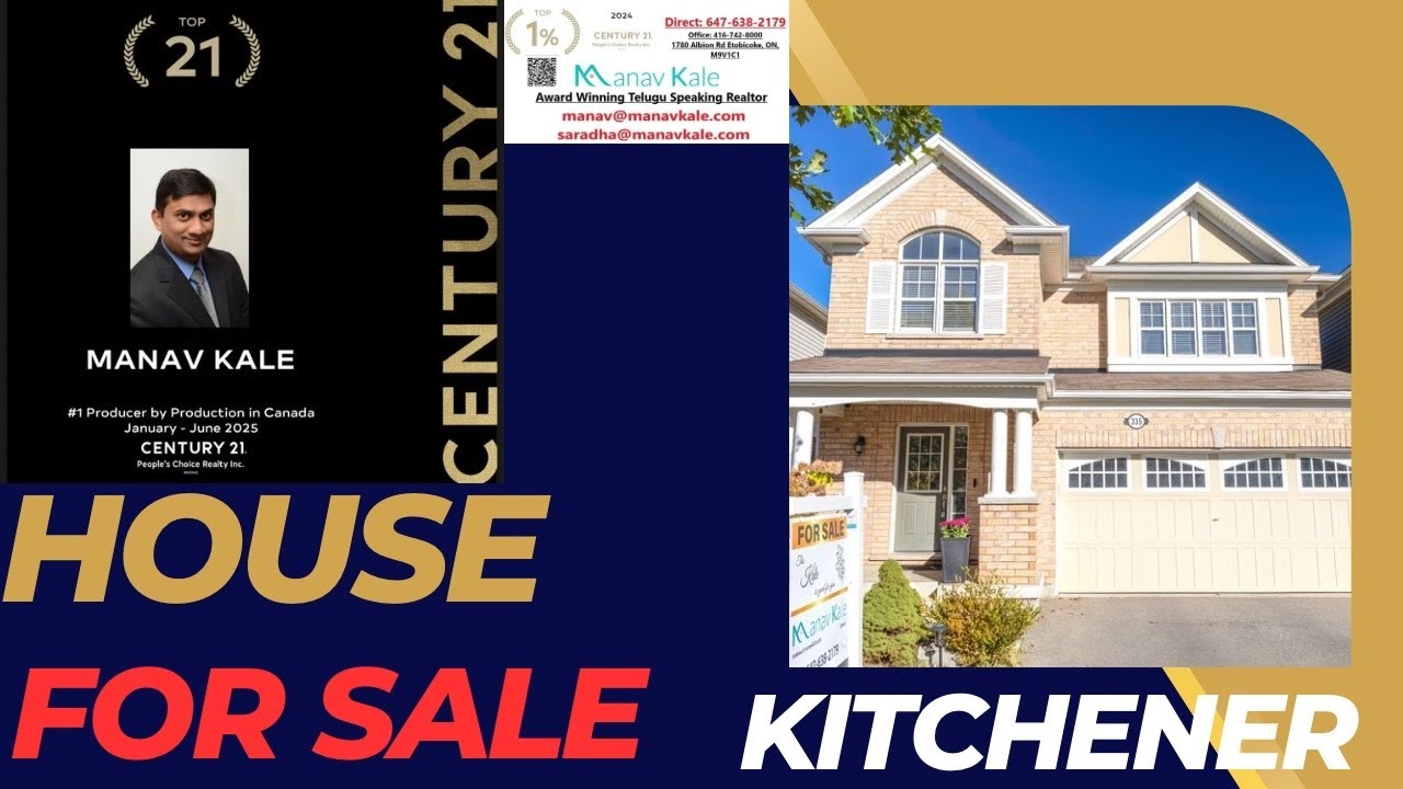 🏡335 Falling Green Crescent || Kitchener 4K || ON @Guruclicks_photography 🏡