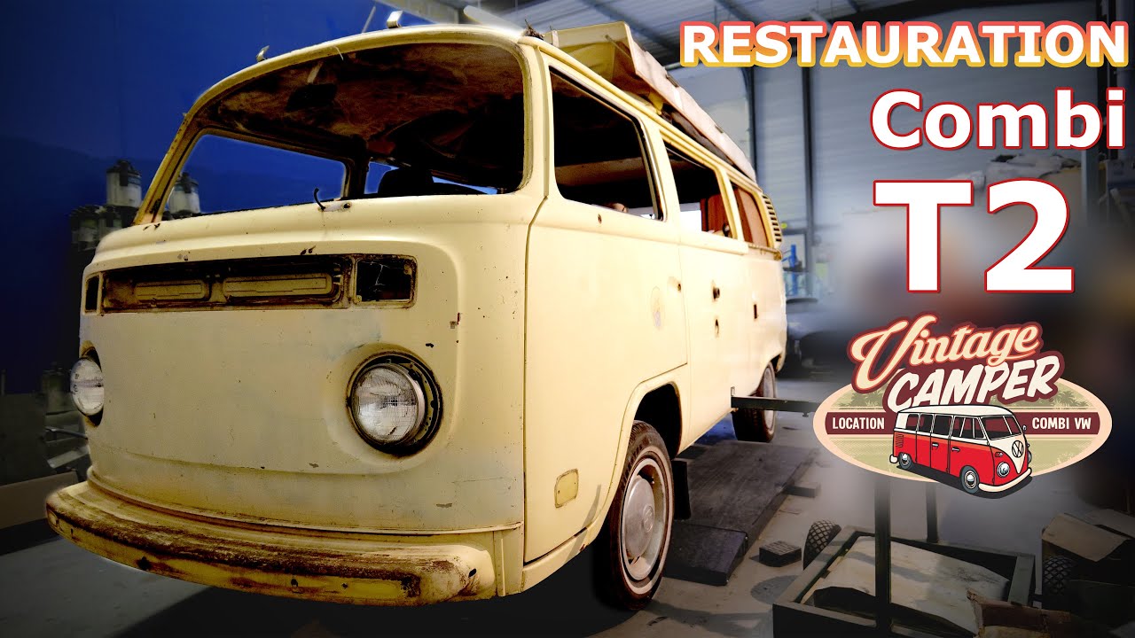 Volkswagen COMBI VW T2 Westfalia 1978 restauration totale par Baptiste de @Vintage Camper - EP01