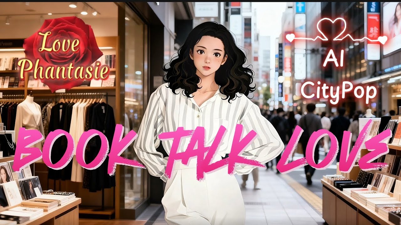 「Book talk love」AI-CityPop、海浜幕張を舞台にした大人の恋のファンタジー。#CityPop #AnimationPop #Jpop, Chillpop #love #海浜幕張