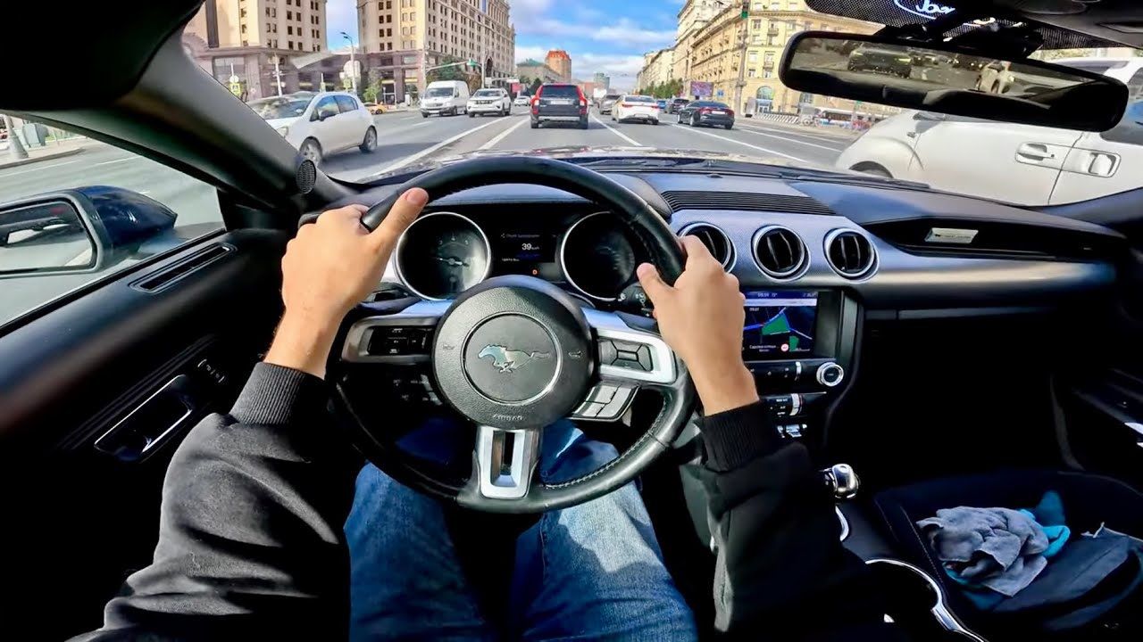 Форд Мустанг 2.3 Турбо автомат 317 л.с. 2018 | Тест драйв от первого лица | Обзор