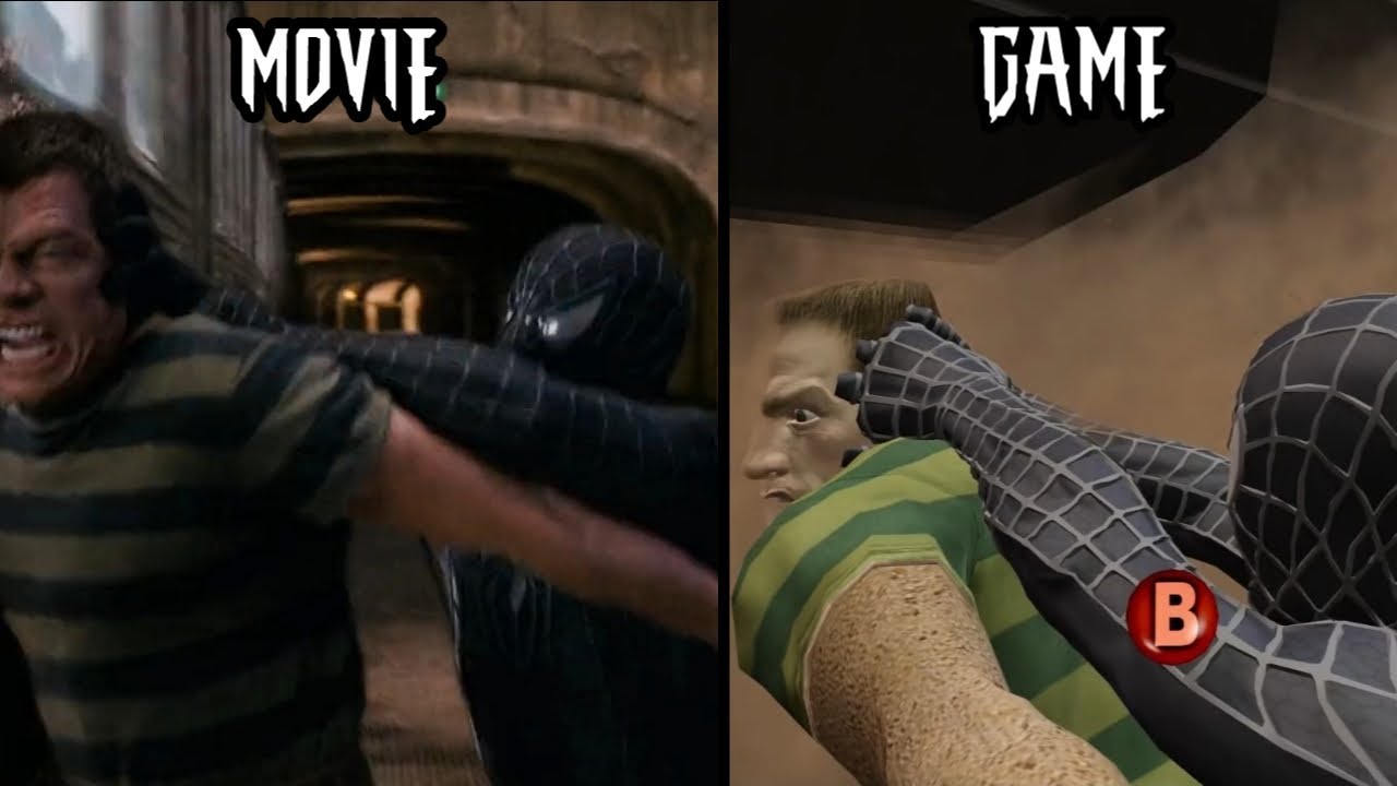 Spider-Man 3 Game (pc) Vs Movie | Similar scenes comparison!