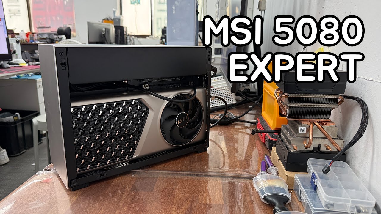 MSI RTX 5080 EXPERT 엑스퍼트? 익스퍼트? 아무튼 소음 체크 하고 가시죵!
