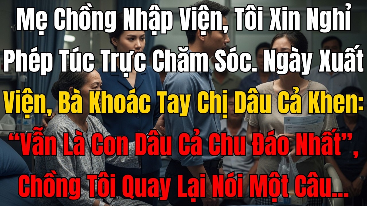 Mẹ Chồng Nhập Viện, Tôi Xin Nghỉ Phép Chăm Sóc. Ngày Xuất Viện, Bà Khoác Tay Chị Dâu Cả Rồi Nói…