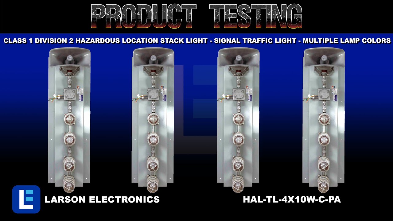 Class 1 Division 2 Hazardous Location Stack Light - Signal Traffic Light - Multiple Lamp Colors