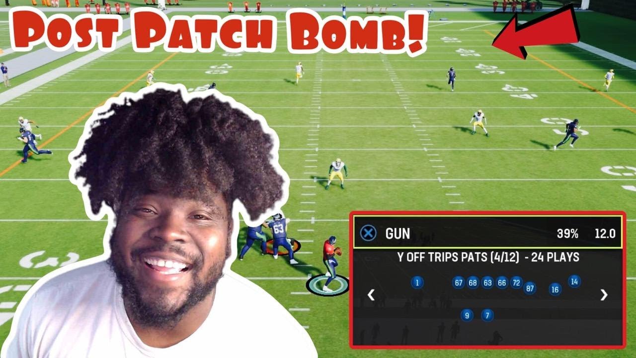 This Bomb Setup Is Even Better After The Patch In Madden 23! | Y Off Trips Pats Bomb |
