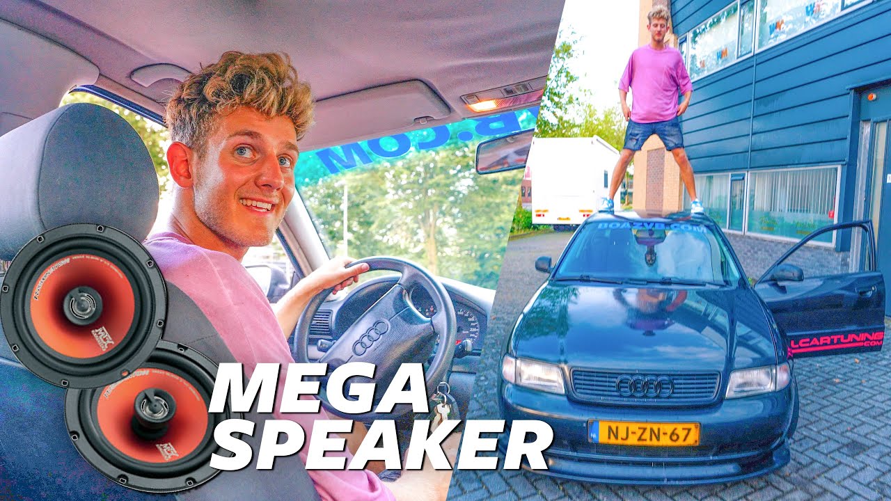 Mega speakers in a a4 bouwen! en lampen smoken! | 