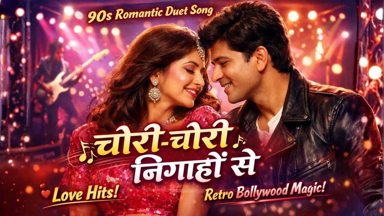 चोरी-चोरी निगाहों से | 90s Bollywood Romantic Duet Song | Male Female Love Song | Retro Vibes