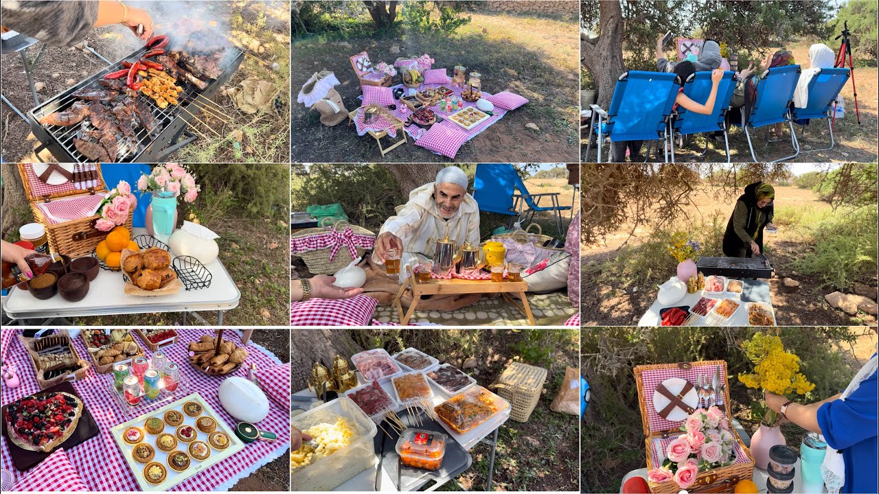 خريجة ل الطبيعة مع  العائلة👒🥗🪭🍗🍖أجواء رائعة picnic