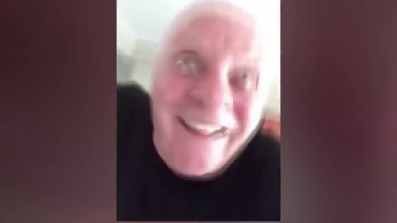 Anthony Hopkins getting crazy in a strange selfie video 🤪