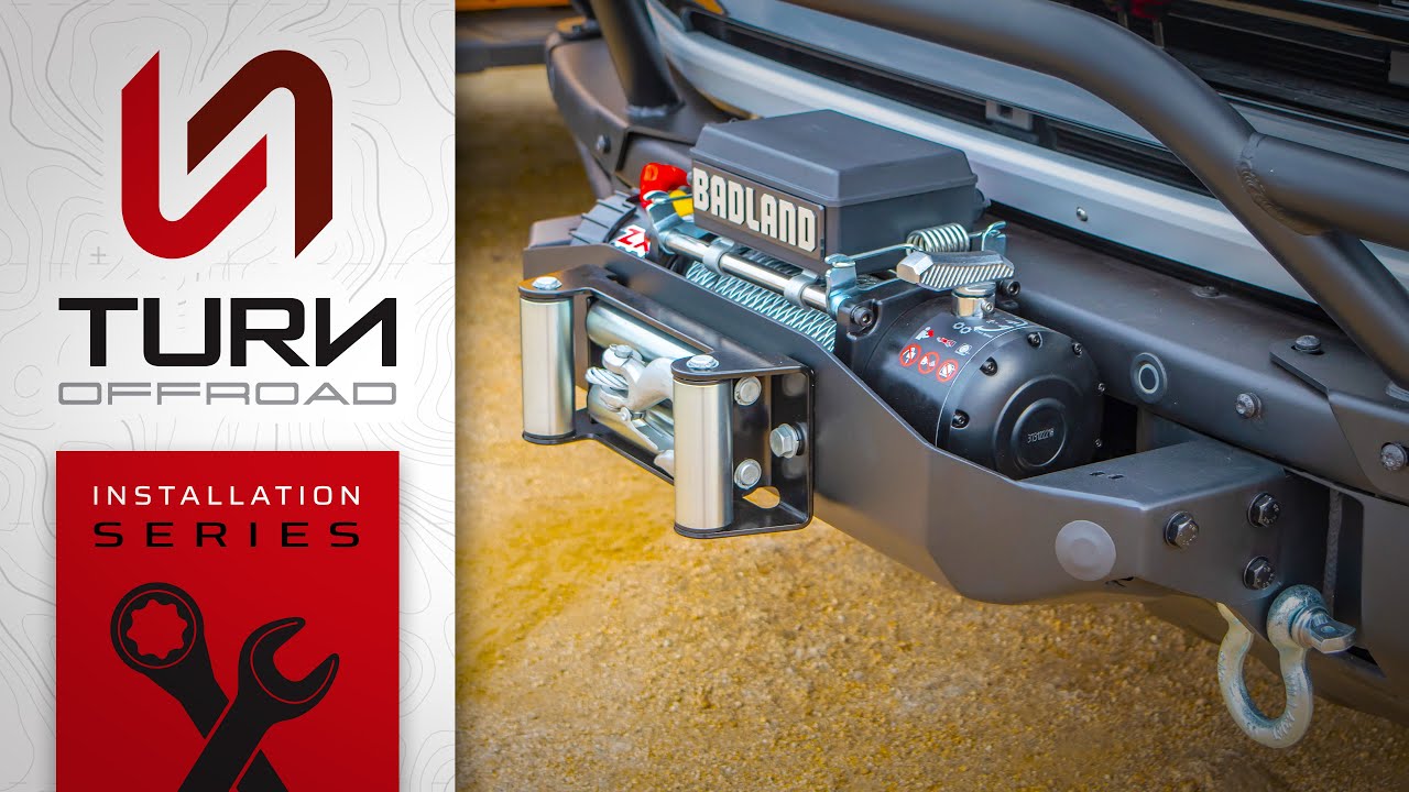 Turn Offroad's Ford Bronco OEM Modular Bumper Winch Plate installation guide