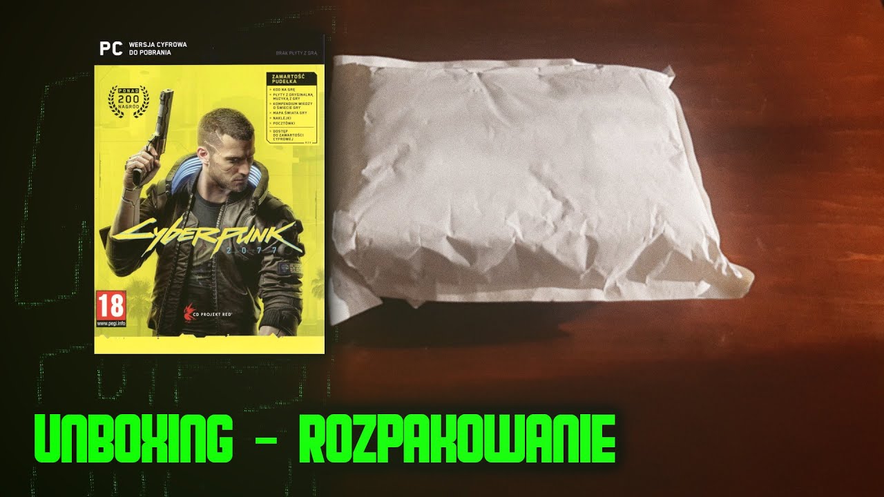 Rozpakowanie - Unboxing | Premierowe Pudełko Cyberpunk 2077 z Allegro za 15 zł
