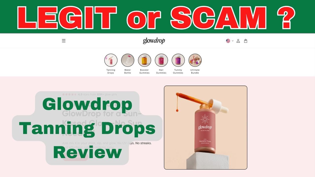 Glowdrop Tanning Drops Reviews... Is Legit or Scam?