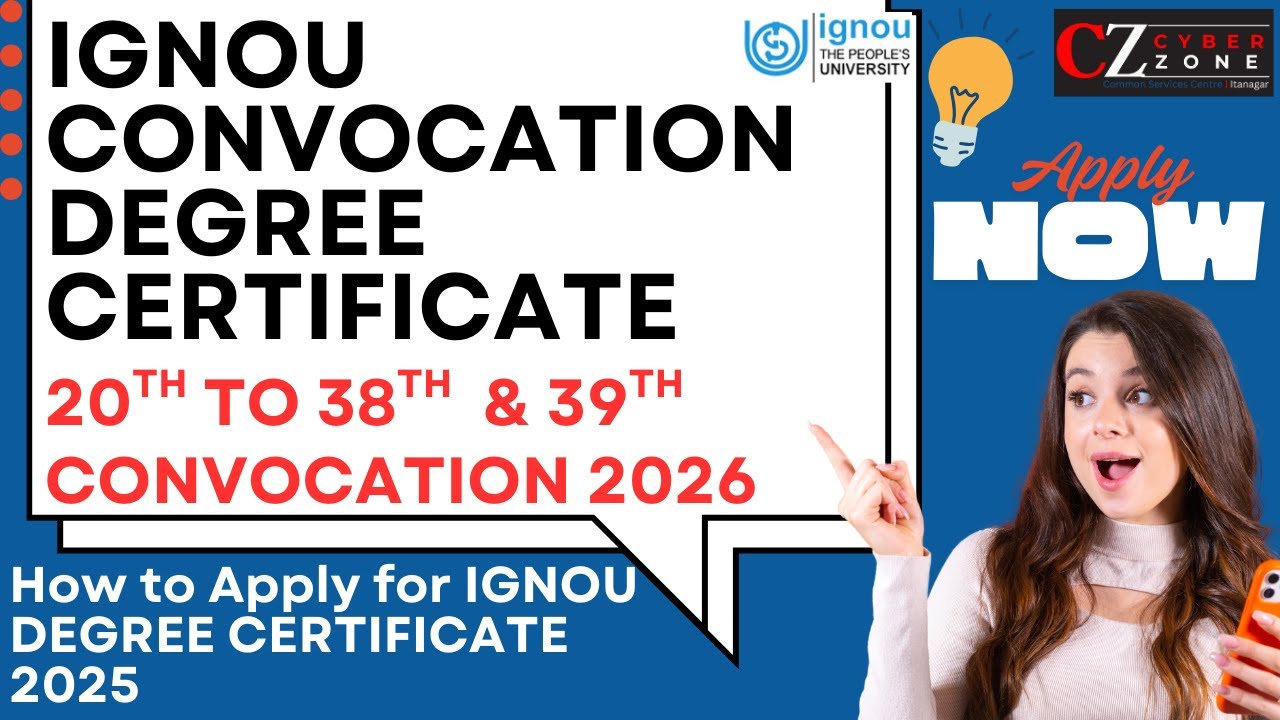 🎓IGNOU| HOW TO APPLY FOR ORIGINAL DEGREE CERTIFICATE | CONVOCATION FOR DEGREE CERTIFICATE |2025-26 |
