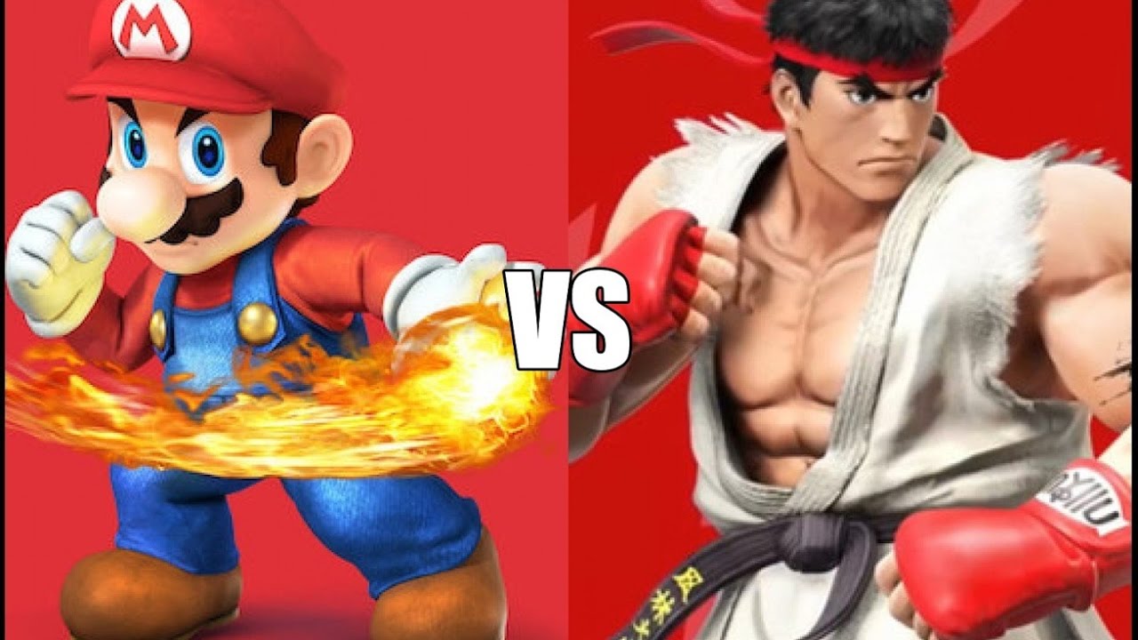 Super Smash Bros. for Wii U - Online Battles 85 (Mario VS Ryu)
