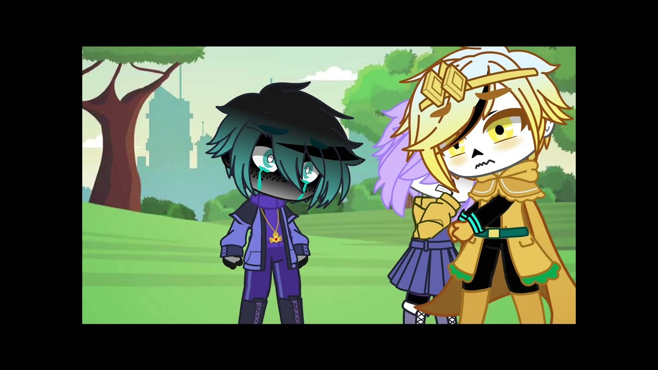 Crescent sans flashback || let it all out (it crying )|| Gacha club