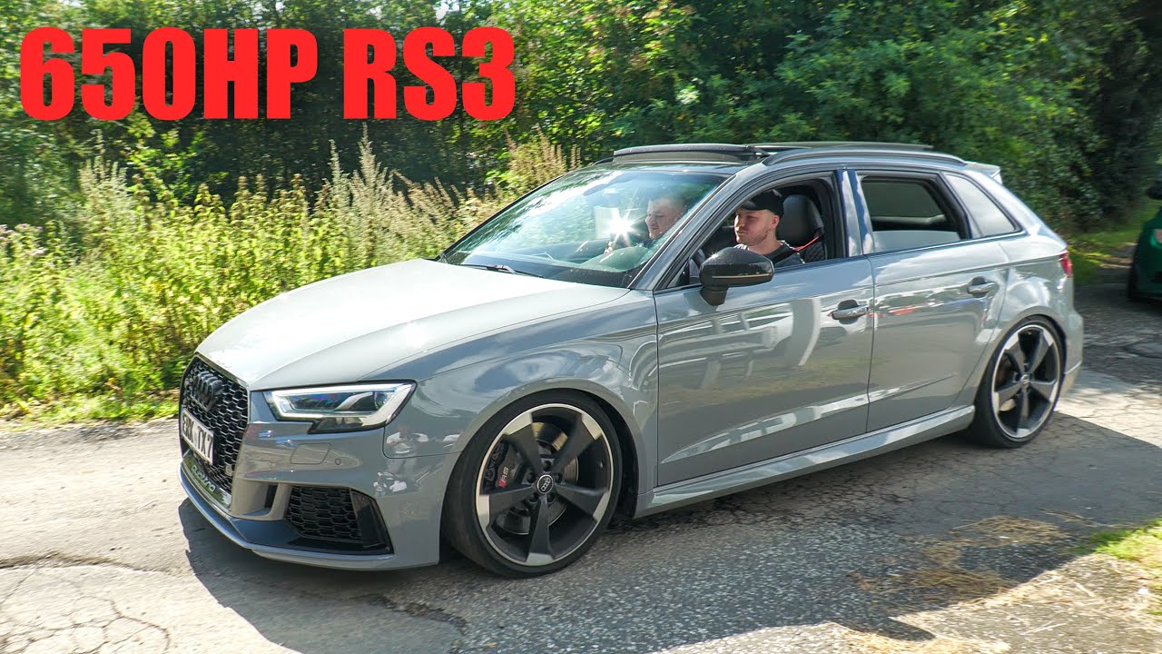 650HP TTE700 Audi RS3 8V with Hurricane Exhaust - CRAZY Revs and Accelerations at Nürburgring!