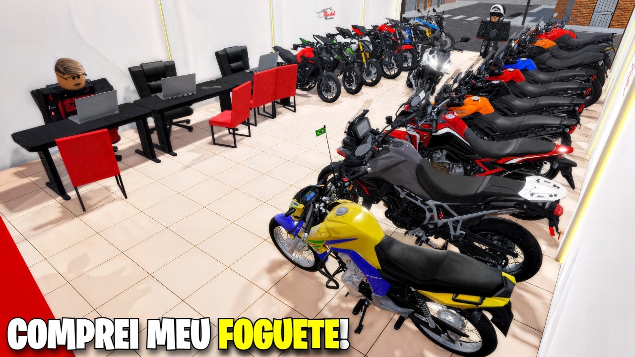COMPREI MINHA PRIMEIRA MOTO 0KM NA REDD MOTOS NO GRAU SP! (PT03) - ROBLOX RP