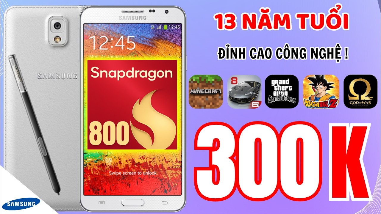 Samsung Galaxy Note 3 – 12 Năm Tuổi Nhưng Có Thứ iPhone Không Có