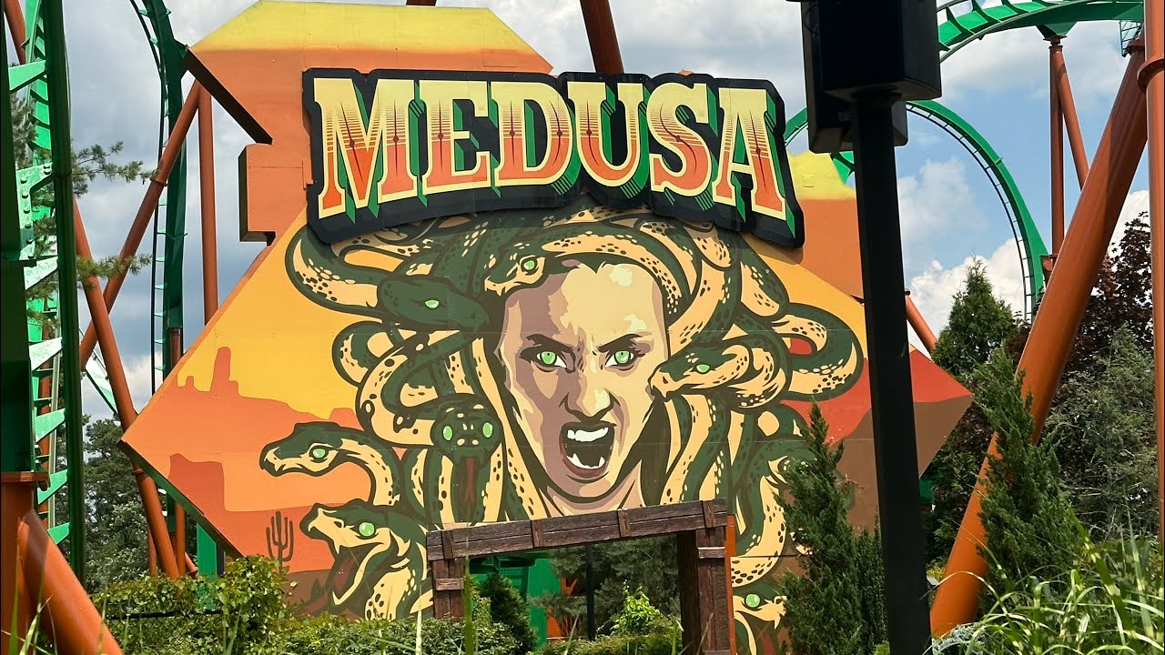 Medusa Off-Ride Footage 2022, Six Flags Great Adventure (No Copyright)