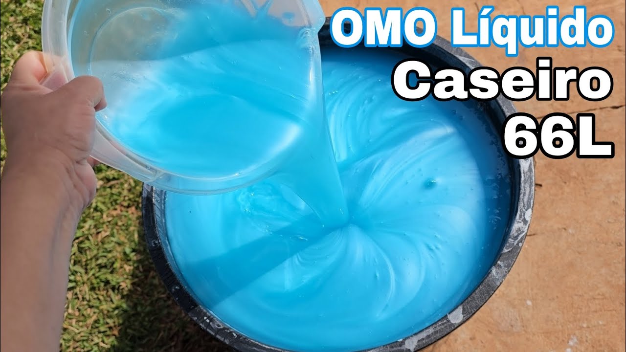 SABÃO LÍQUIDO PEROLADO OMO CASEIRO PARA LAVAR ROUPAS ♡ Sabão Líquido Caseiro