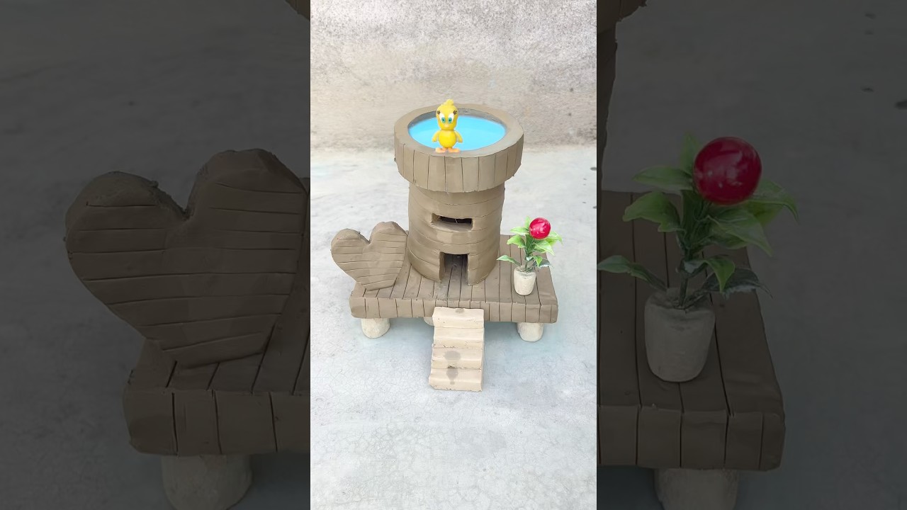 making clay house Beautiful 🏠#shorts #video #viral
