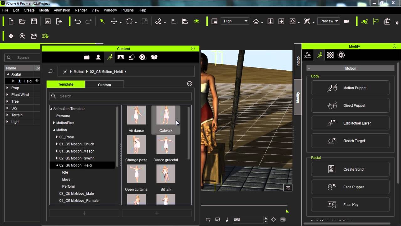 iClone Beginner's Guide: Animating with Motion Clips