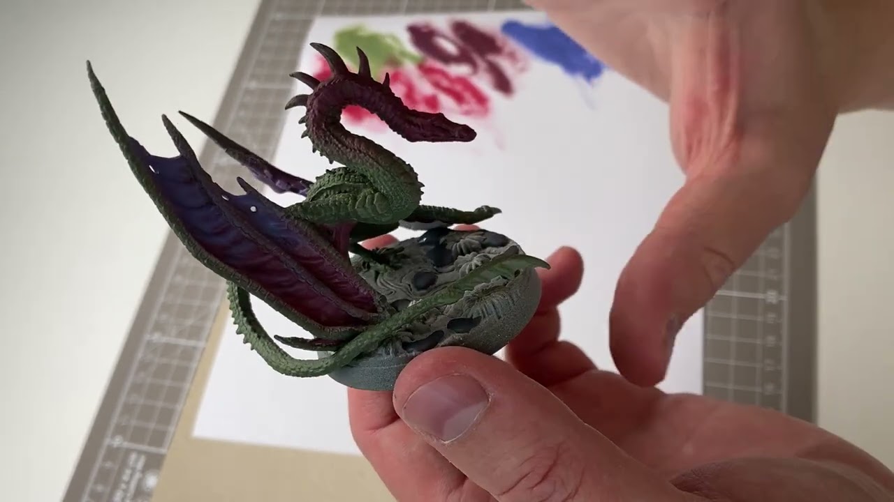 Painting the Wyvern monarch – Heroes of Might & Magic 3 The Board Game