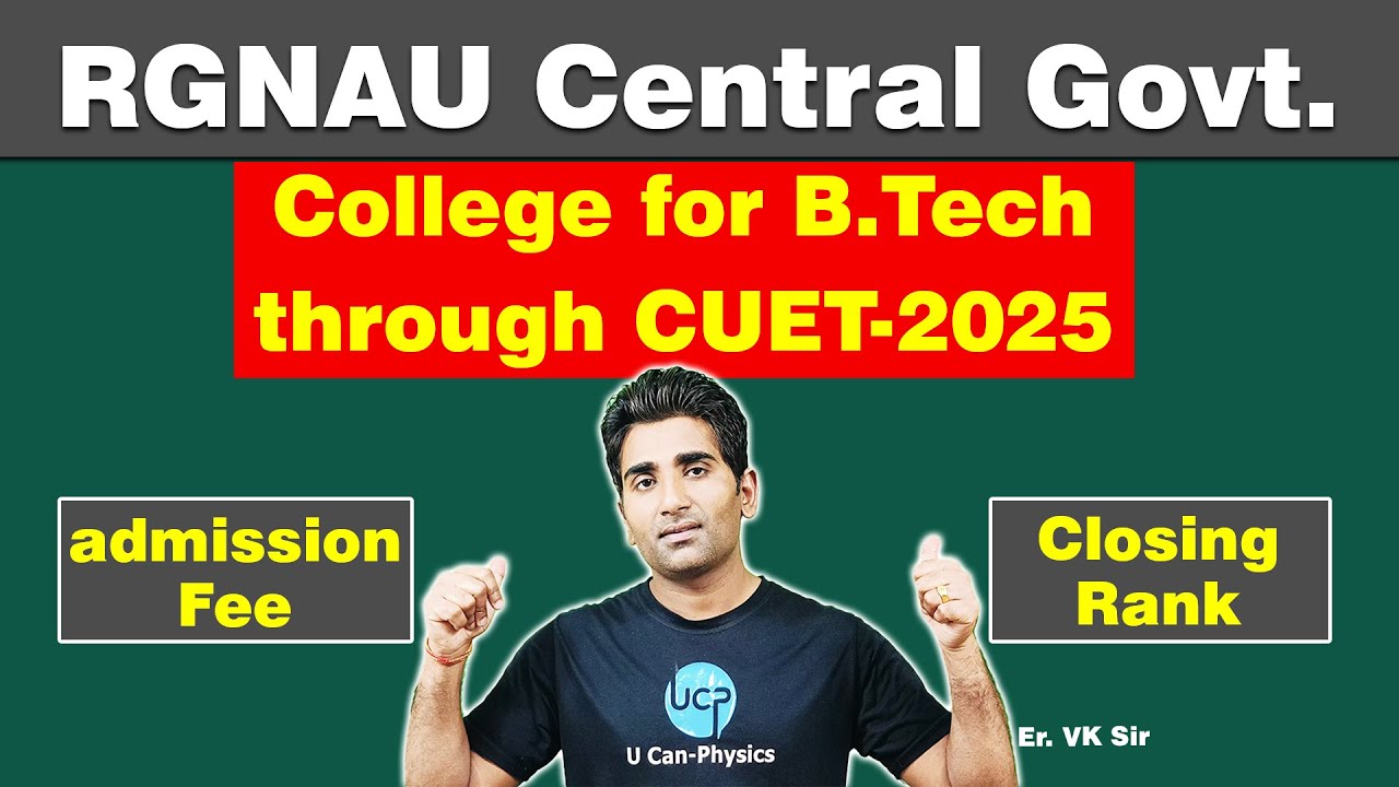 Rajiv Gandhi National Aviation University | CUET | B.Tech | Er. VK Sir | 