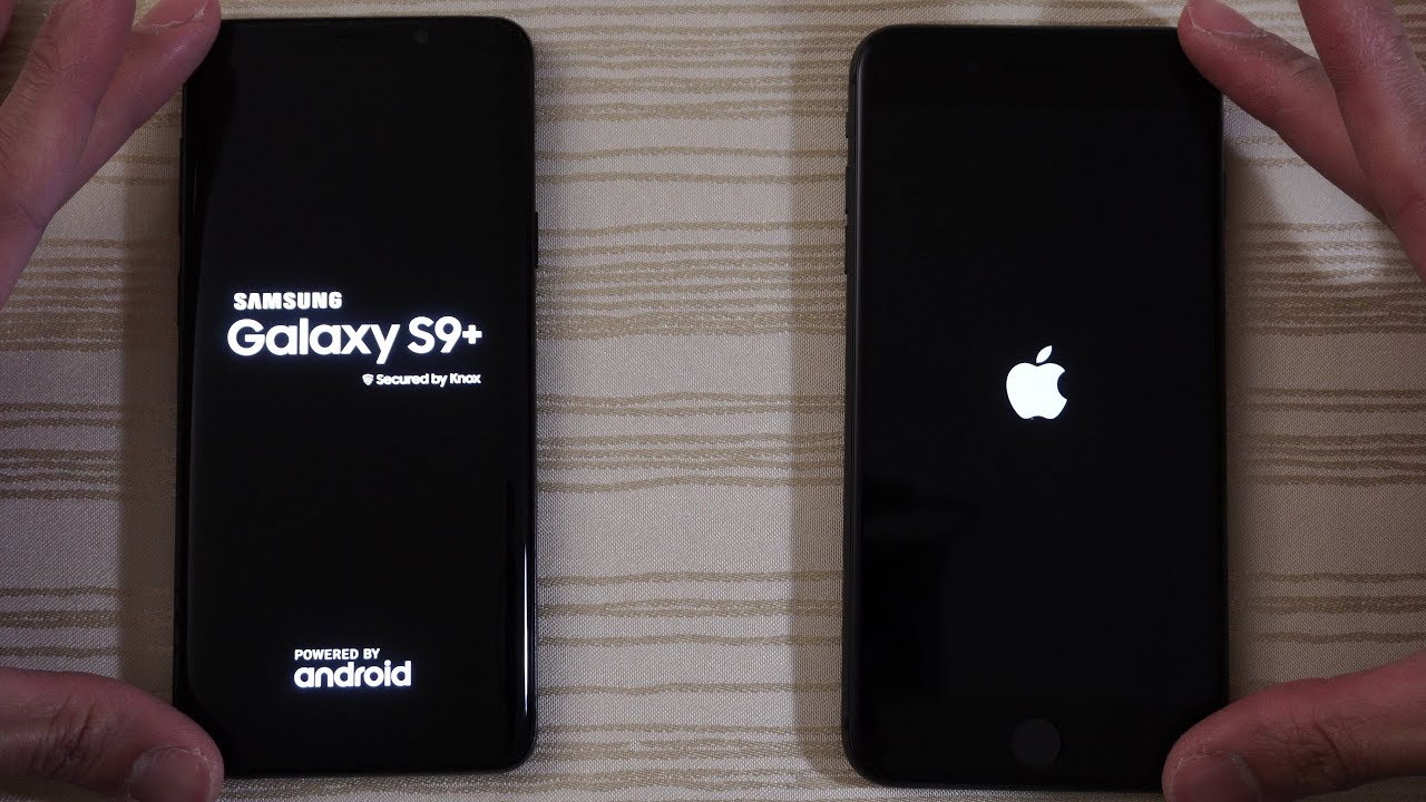 Samsung Galaxy S9 Plus vs iPhone 8 Plus - Speed Test!