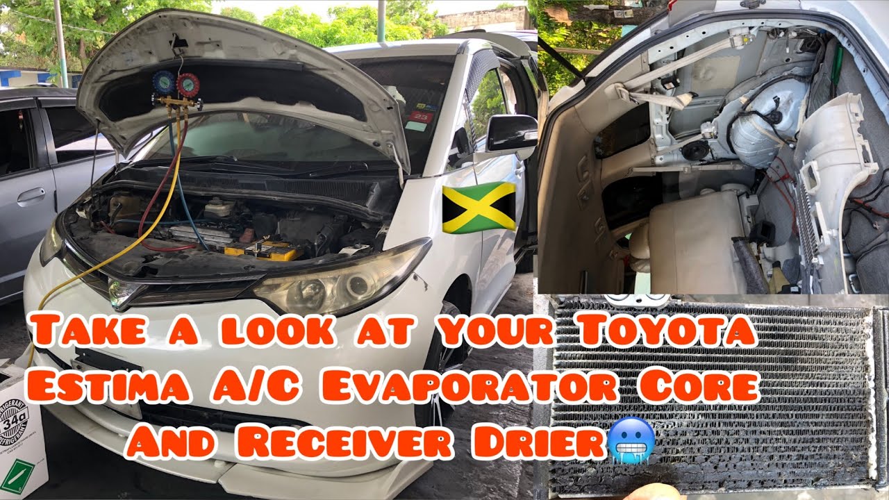 2006 - 2010 Toyota Estima Rear A/C Unit ;Evaporator Core and Receiver Drier Replacement 