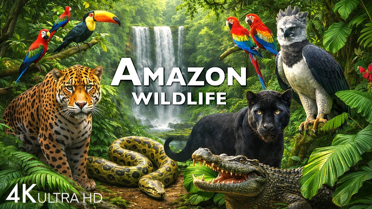 AMAZON WILDLIFE DISCOVERY / 60FPS 4K ULTRA HD #4K #ANIMALS