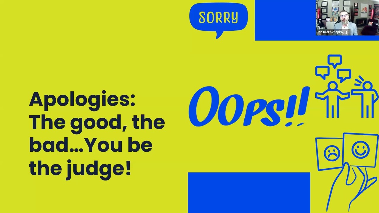 The Apology Unraveled - Conflict Resolution Day  Workshop 2023