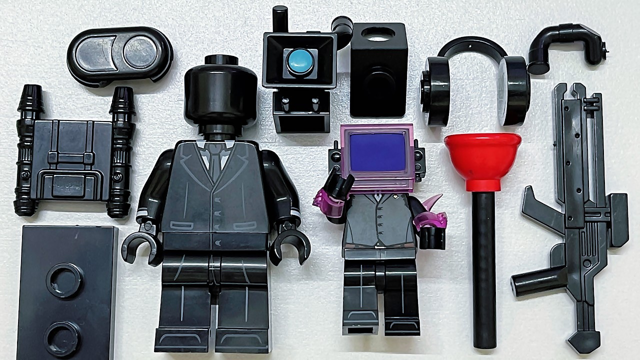 LEGO SKIBIDI TOILET | Big Camera man & TV People |  Minifigure Lego Unofficial