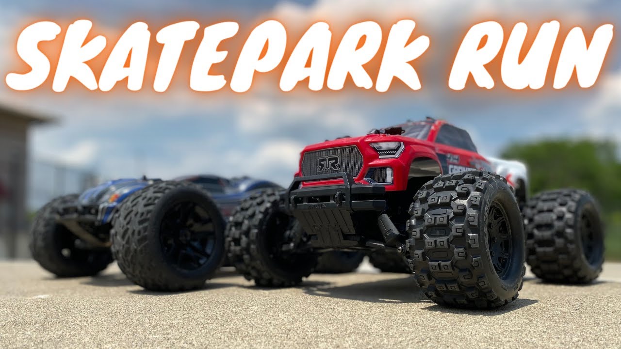 Arrma Granite 3s BLX & JLB Cheetah 120 Amp Skatepark RUN and BASH || Best RC's under $400!