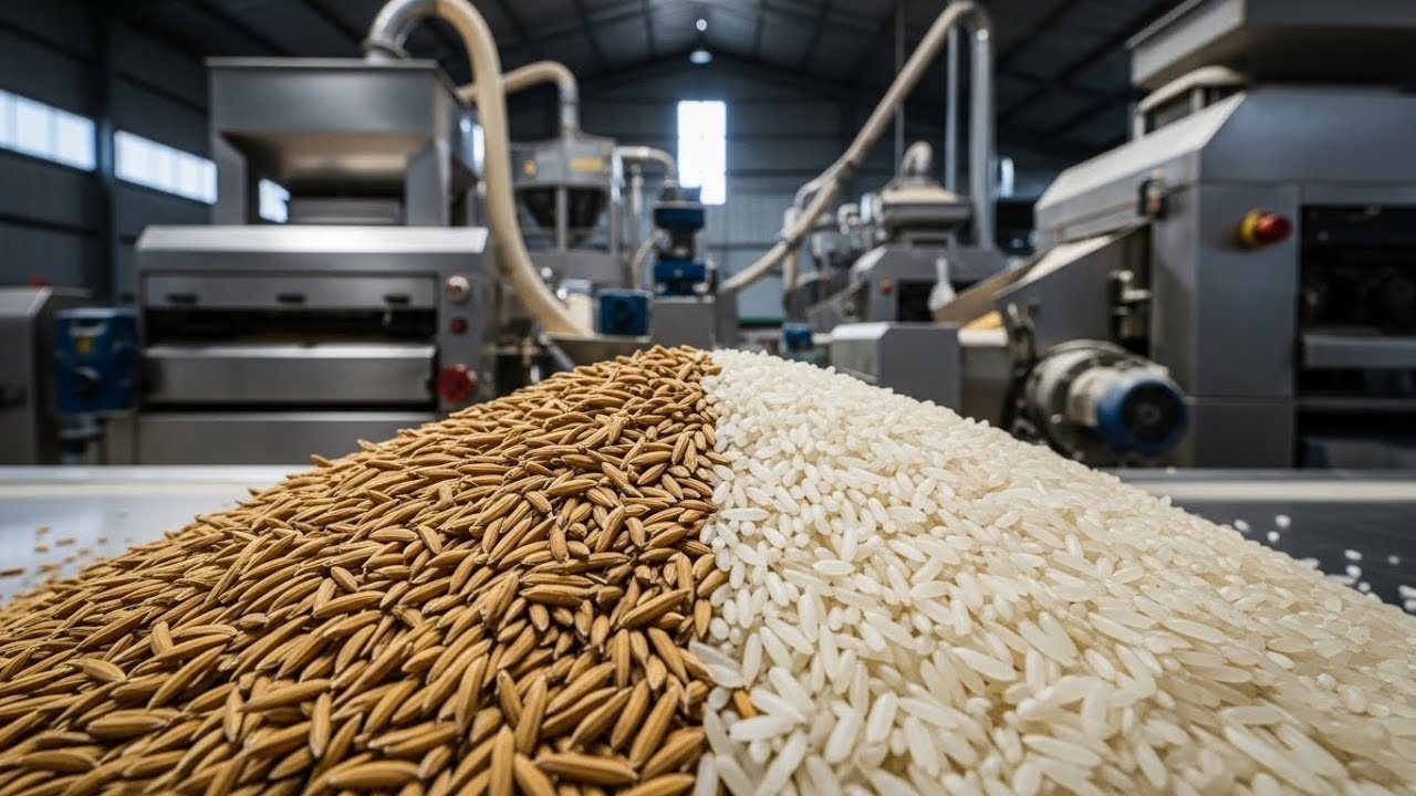 &ldquo;Inside the Rice Processing Factory  From Paddy to Polished Rice&rdquo;