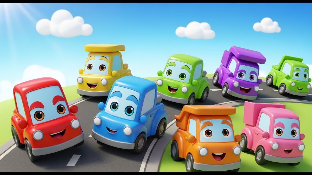 Siete Camiones de Juguete Bip Bip Bip 🚚 | Canciones Infantiles y Rimas para Niños
