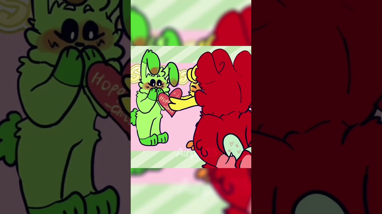 ⚡️She likes a boy &hearts;️ Hoppy hopscotch x Bobby Bearhug #bobbybearhug #hoppyhopscotch #smilingcritters