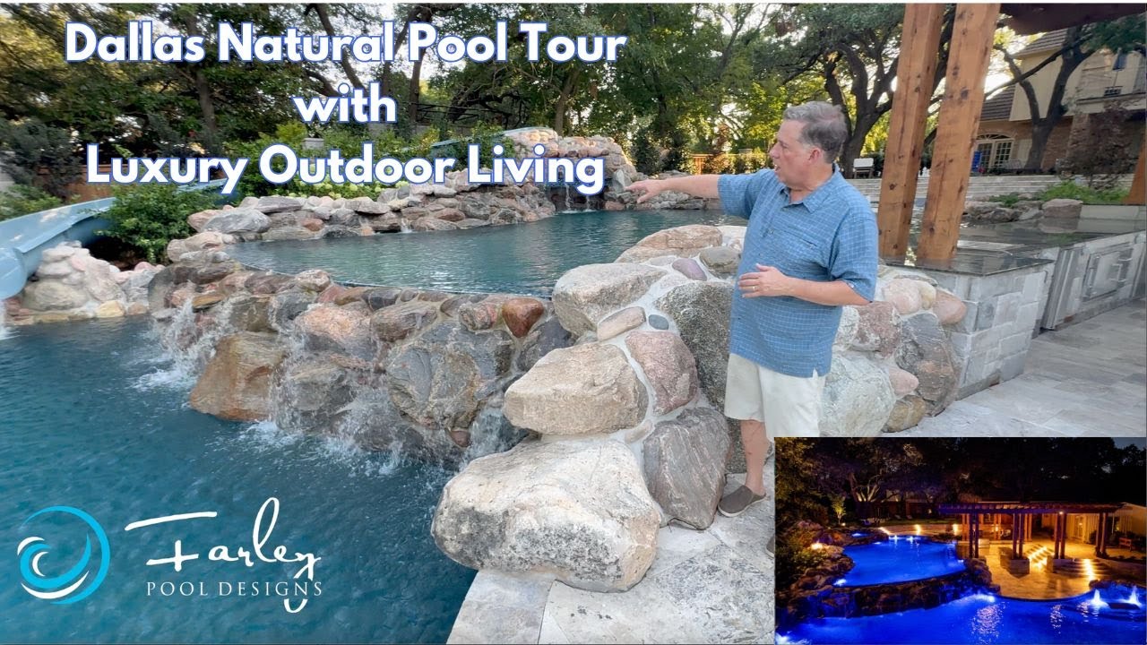 Dallas Natural Pool Tour with Luxury Outdoor Living Designed by Mike Farley